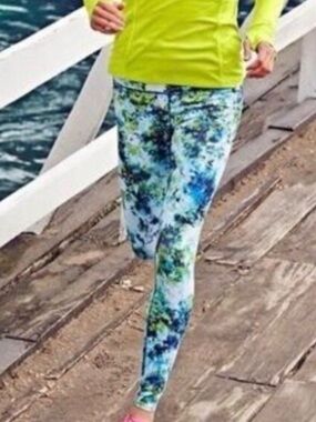 Athleta Hypersonic Solar Tights Athletic Active Athleisure Leggings Size Small